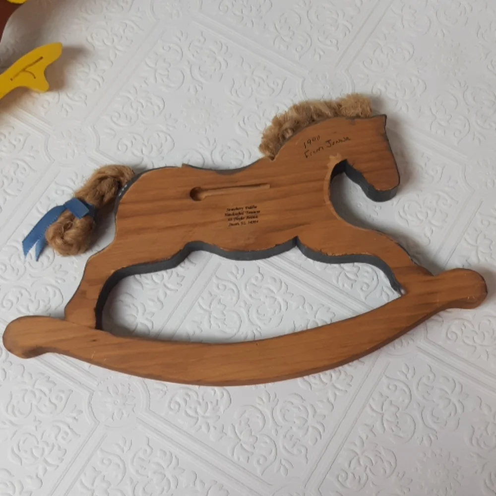 Wooden handmade Wall hangings Horse And Roadrunner Nursery Kids Playroom School